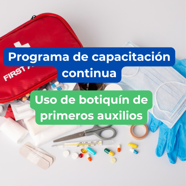 Uso de botiquin de primeros auxilios