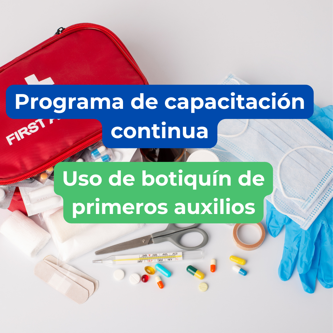 Uso de botiquin de primeros auxilios